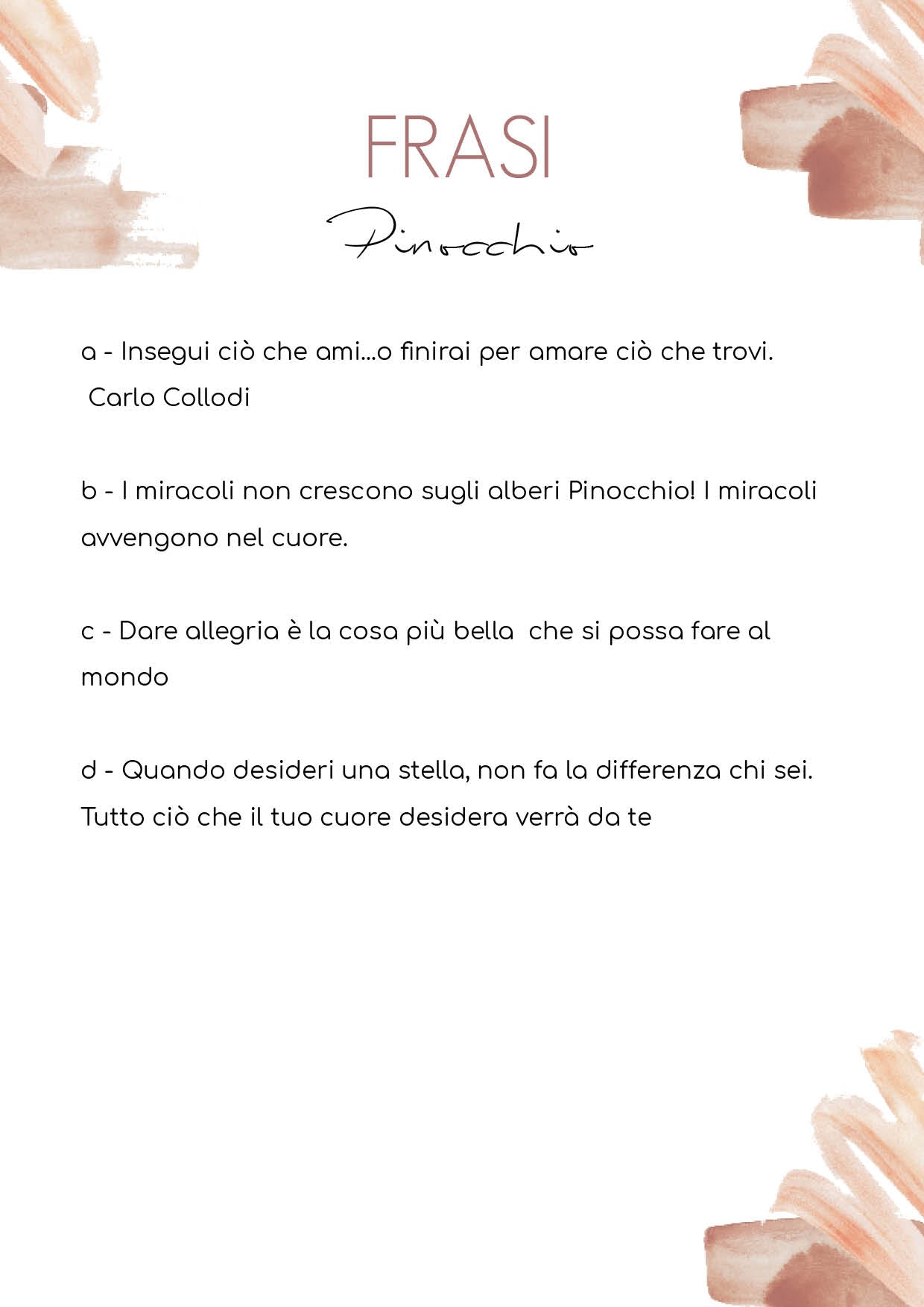 Stampe ILLUSTRAZIONI Pinocchio