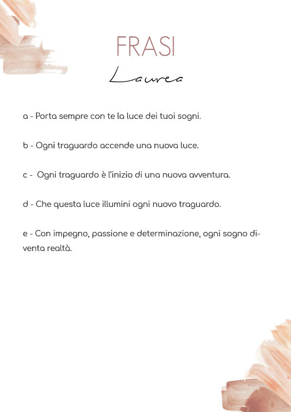 PORTACHIAVI e CALAMITE  Laurea