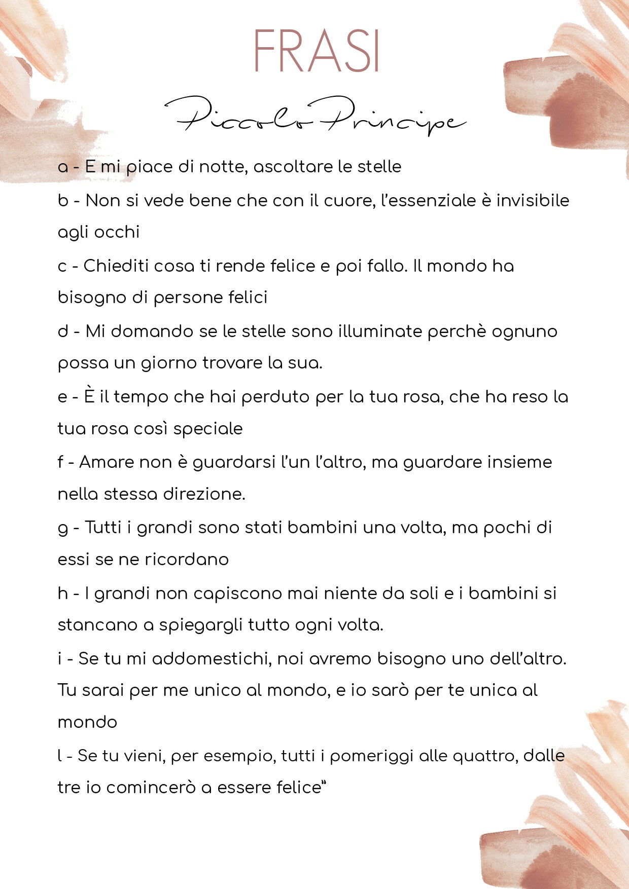 Bomboniere Quadretti Piccolo Principe - Collezione 3