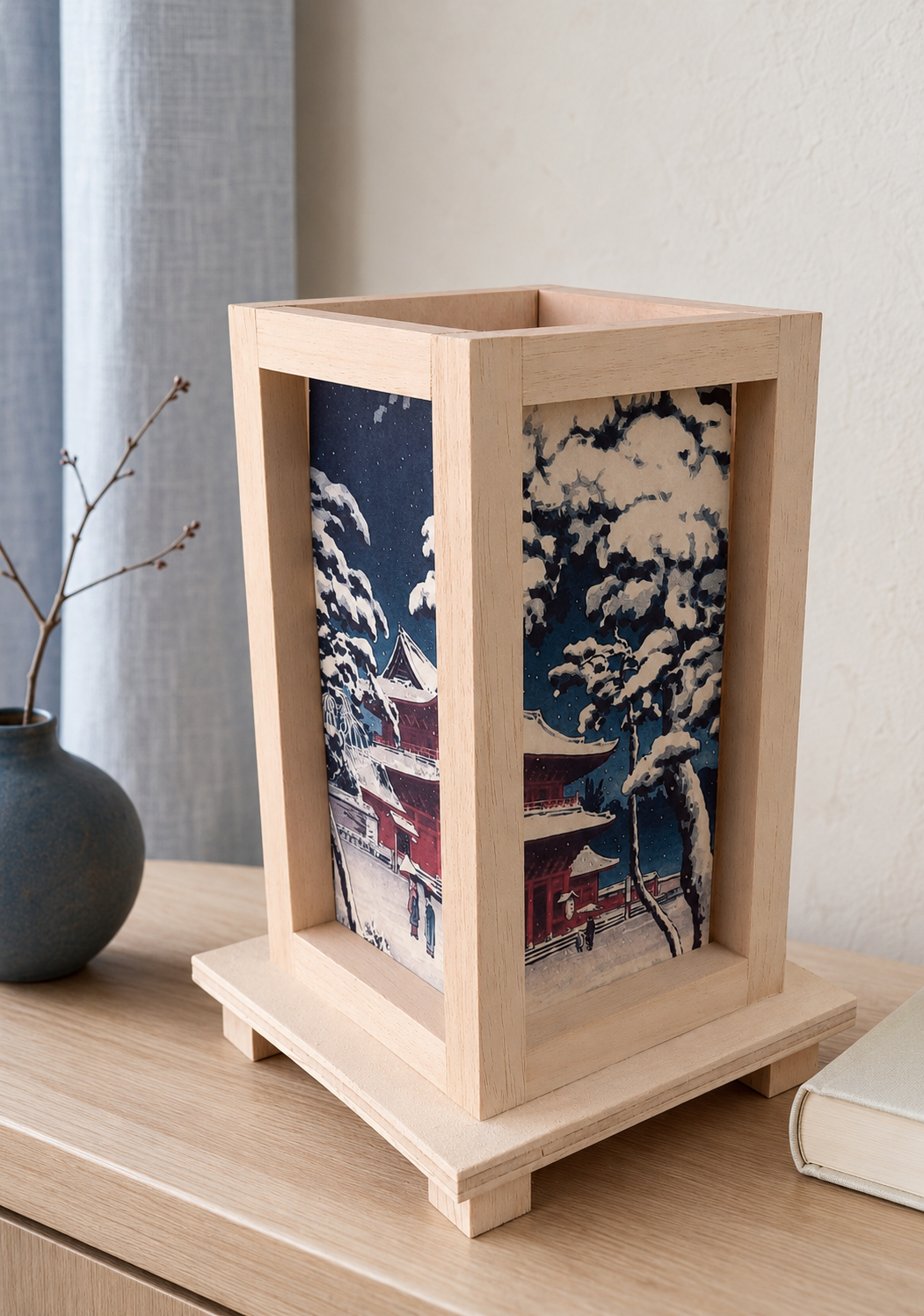 Lampade giapponesi in legno Koitsu