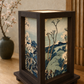 Lampade Giapponesi in legno Ciliegi di Hokusai