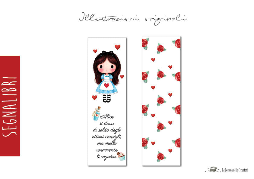 Segnalibri Alice nel Paese delle Meraviglie 2