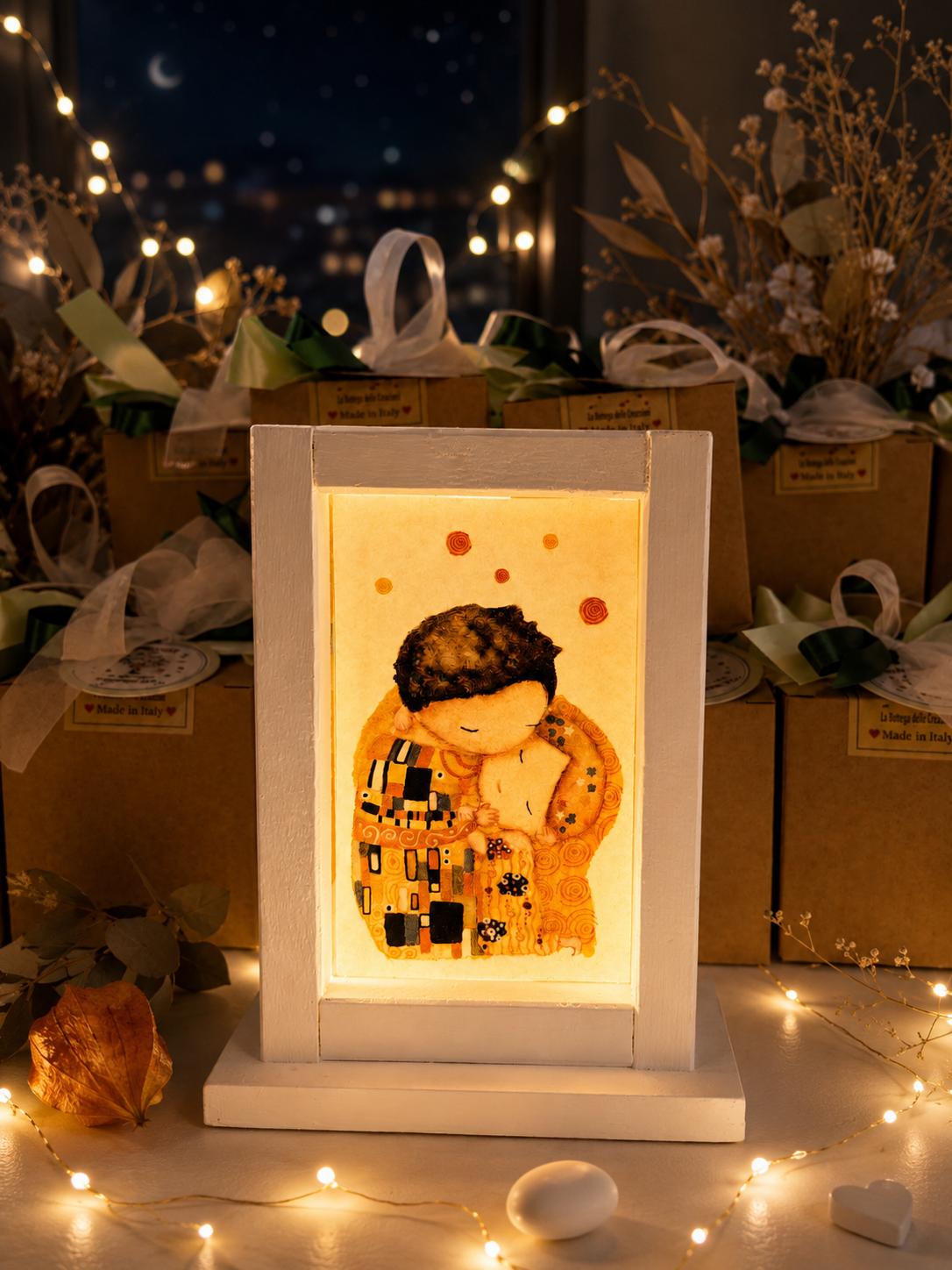 bomboniere matrimonio lanterne klimt
