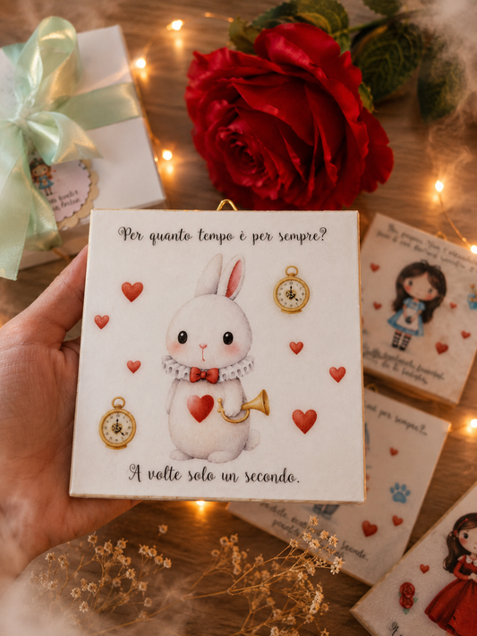 Bomboniere Mattonelle Alice nel Paese delle Meraviglie  2