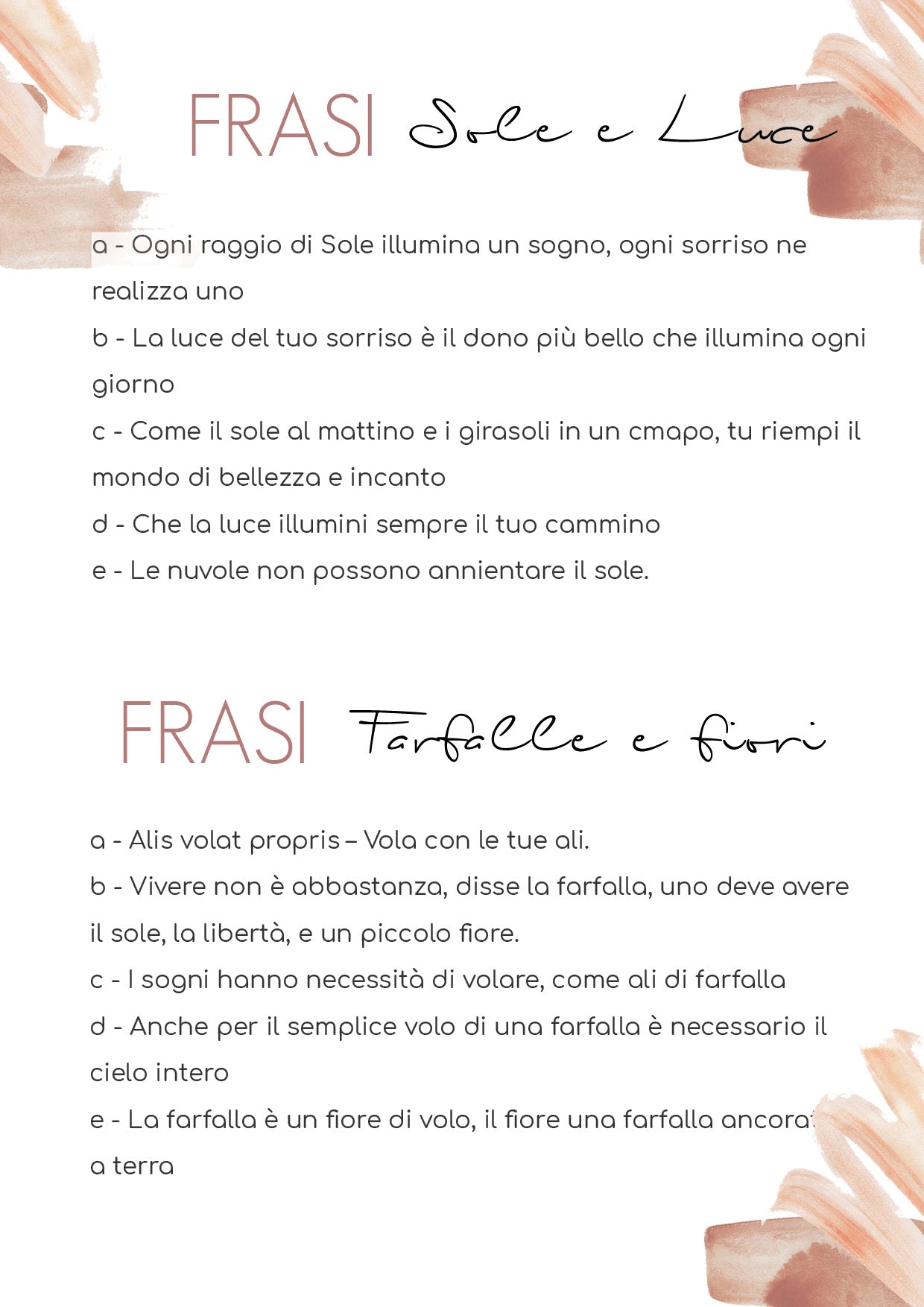 LANTERNE Fatine del Bosco