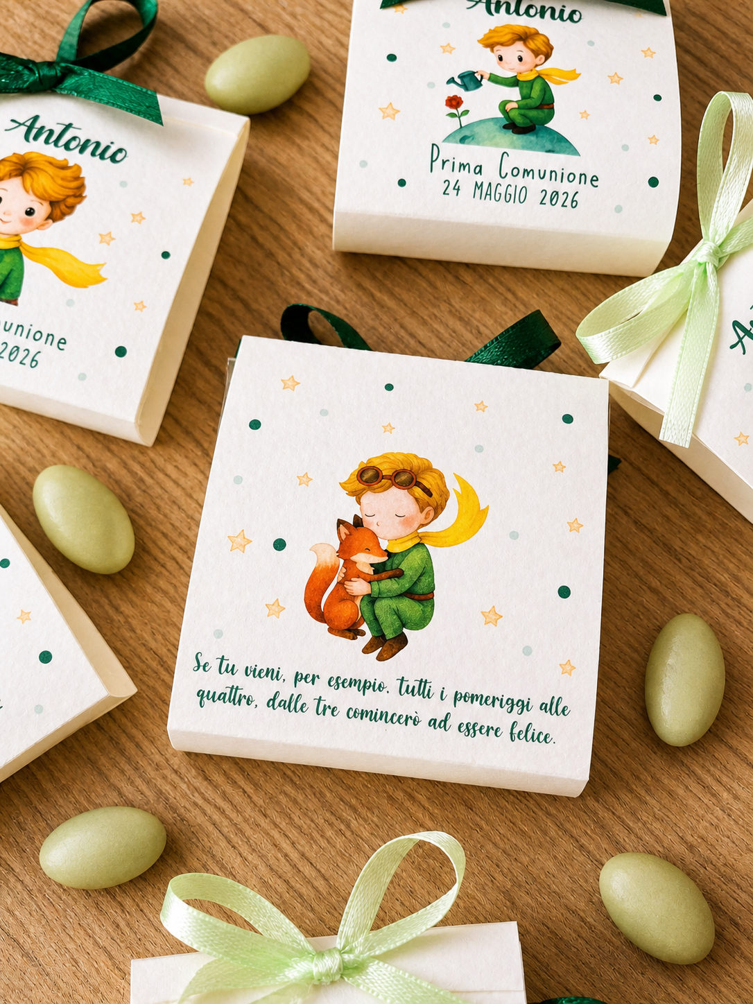 SCATOLINE CARD porta confetti Piccolo Principe 1