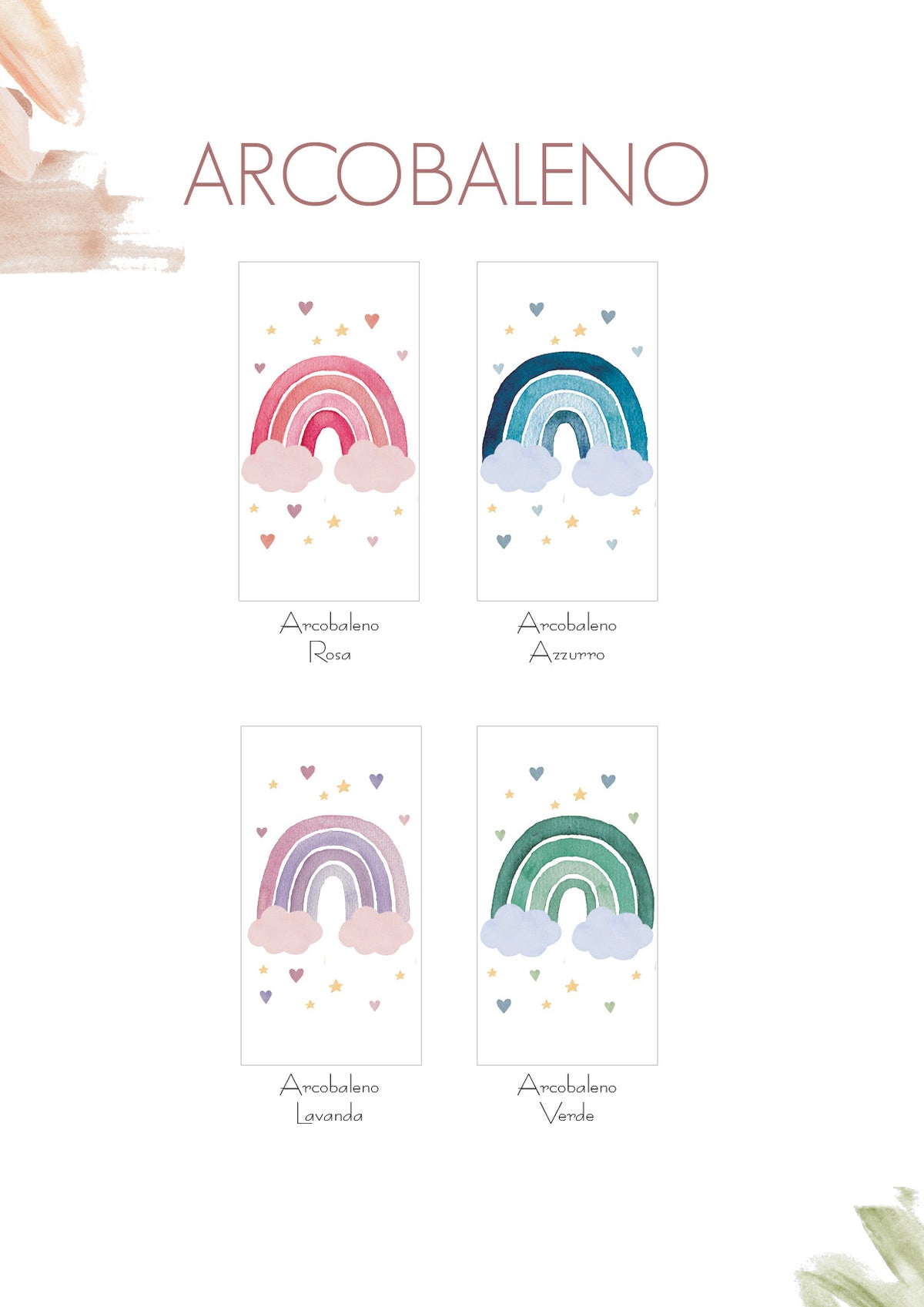 Bomboniere Mattonelle Arcobaleno