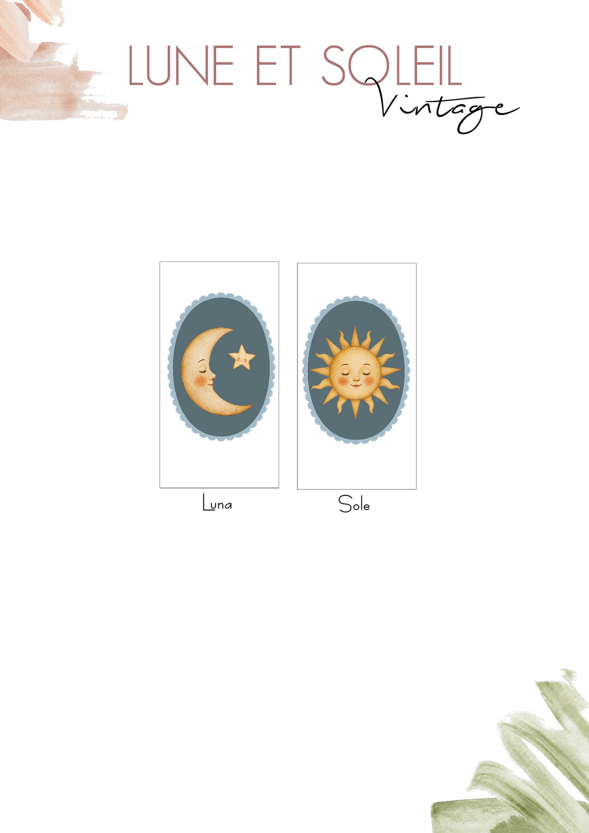 Bomboniere Lanterne Lune et Soleil