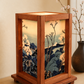 Lampade Giapponesi in legno Ciliegi di Hokusai