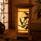 lanterna giapponese in legno stile kumiko