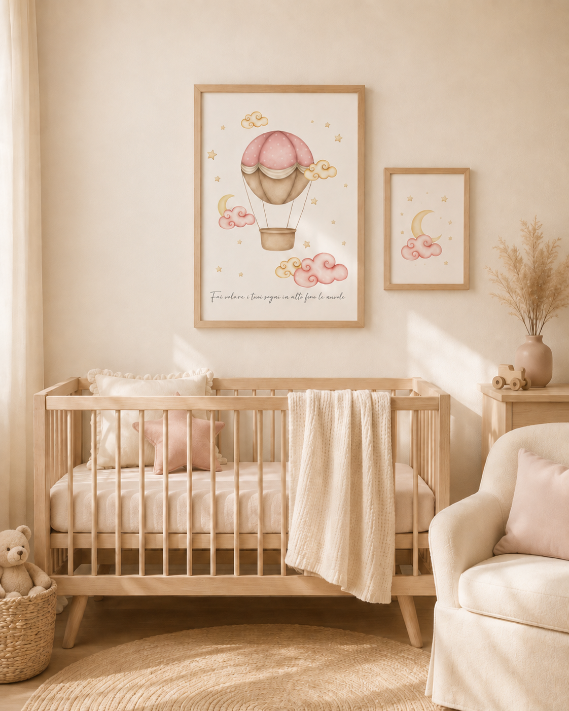 Stampe illustrazioni Mongolfiere