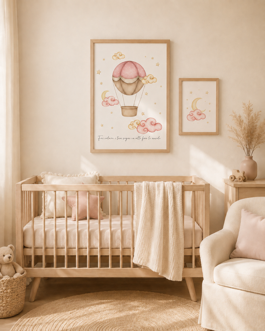 Stampe illustrazioni Mongolfiere