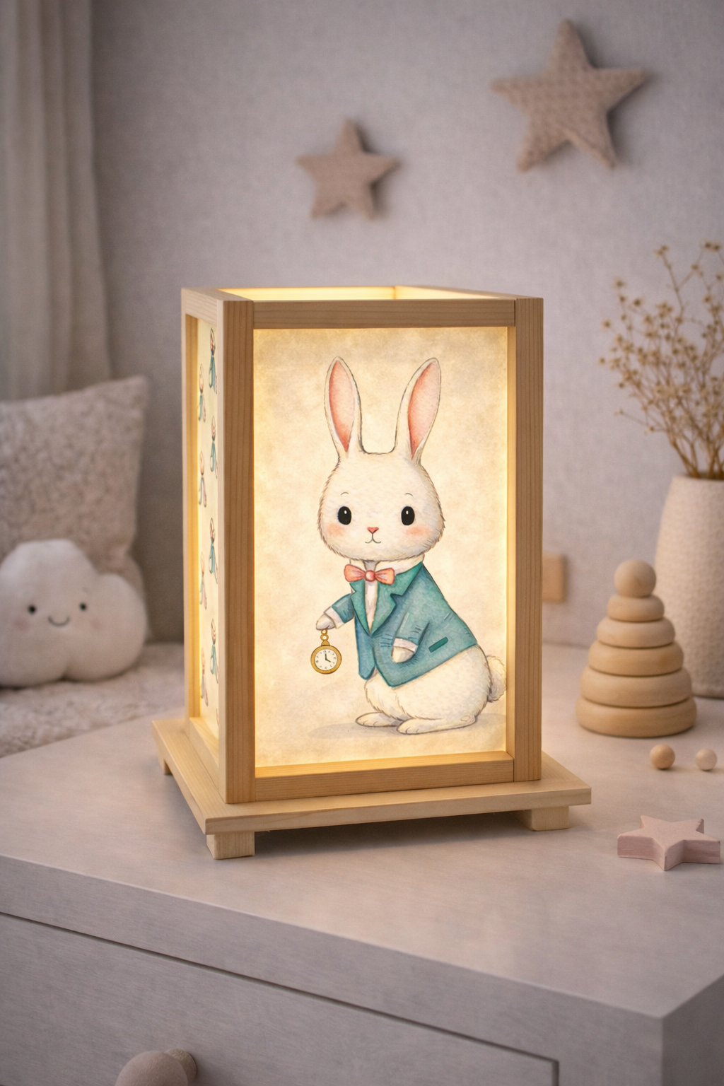 Lampade in Legno Alice nel Paese delle Meraviglie 2