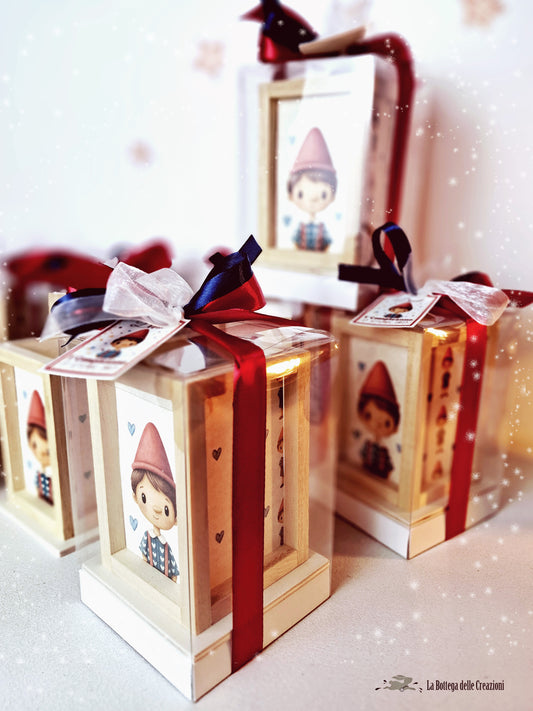 Bomboniere Lanterne in Legno Pinocchio