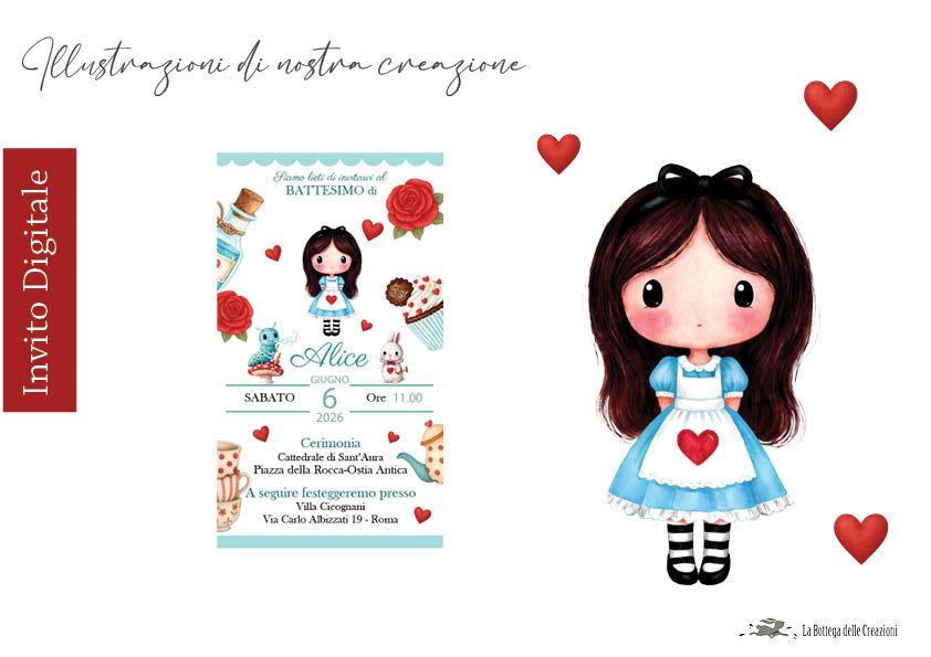 Invito Digitale Alice nel Paese delle Meraviglie 2