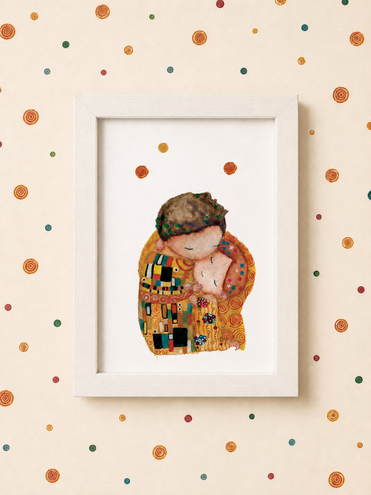Stampa illustrazione "Il Bacio " di Klimt