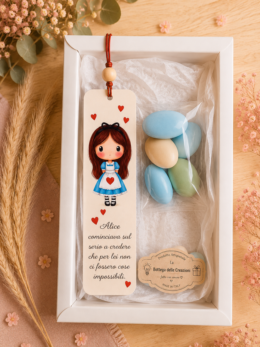Segnalibri in legno Alice nel Paese delle Meraviglie