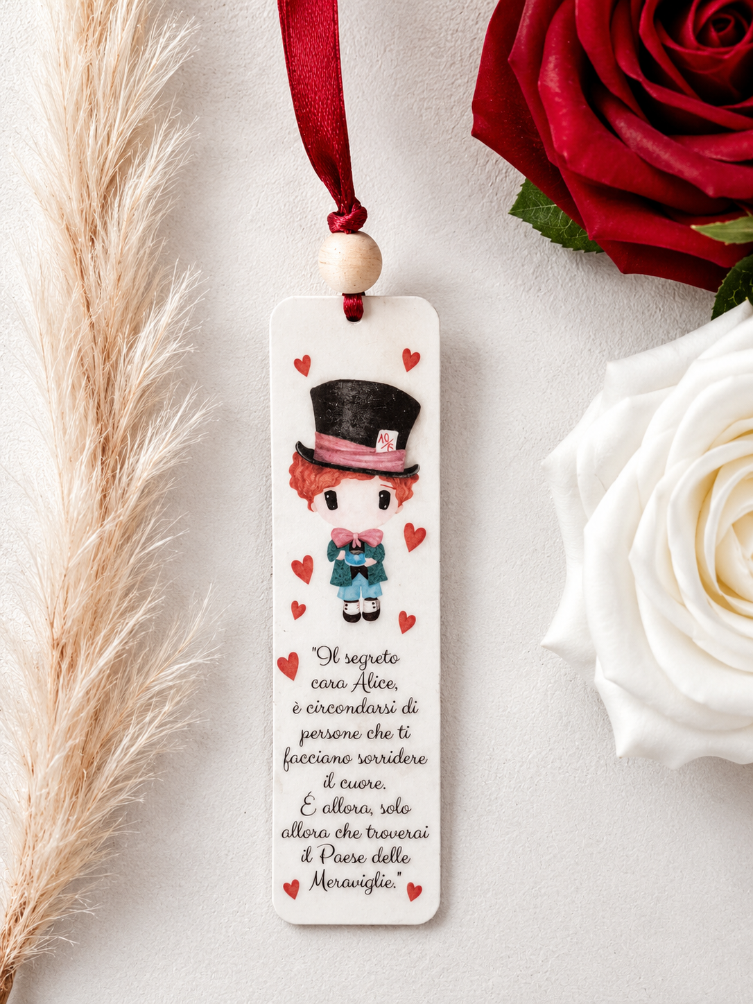 Segnalibri in legno Alice nel Paese delle Meraviglie
