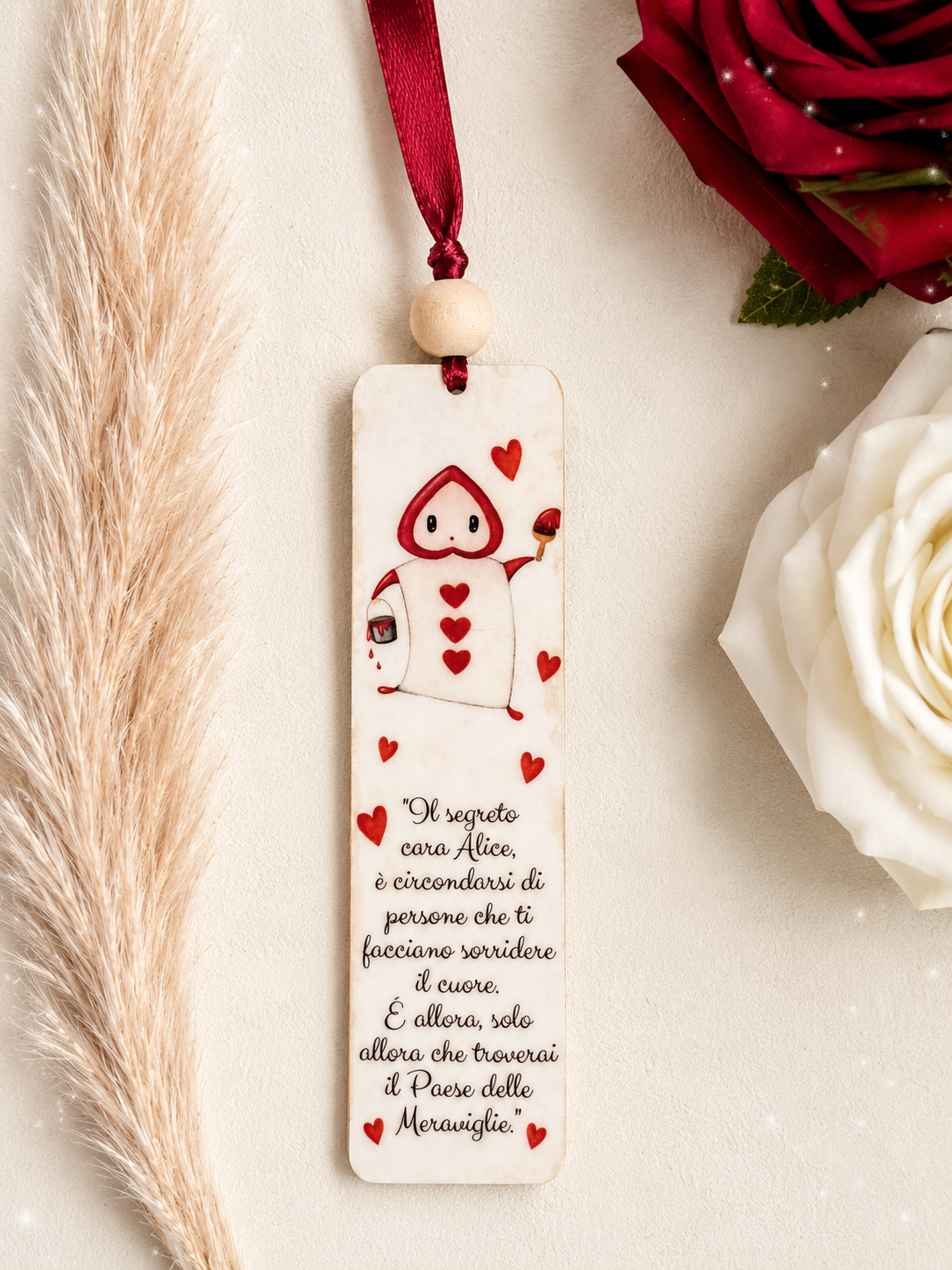 Segnalibri in legno Alice nel Paese delle Meraviglie