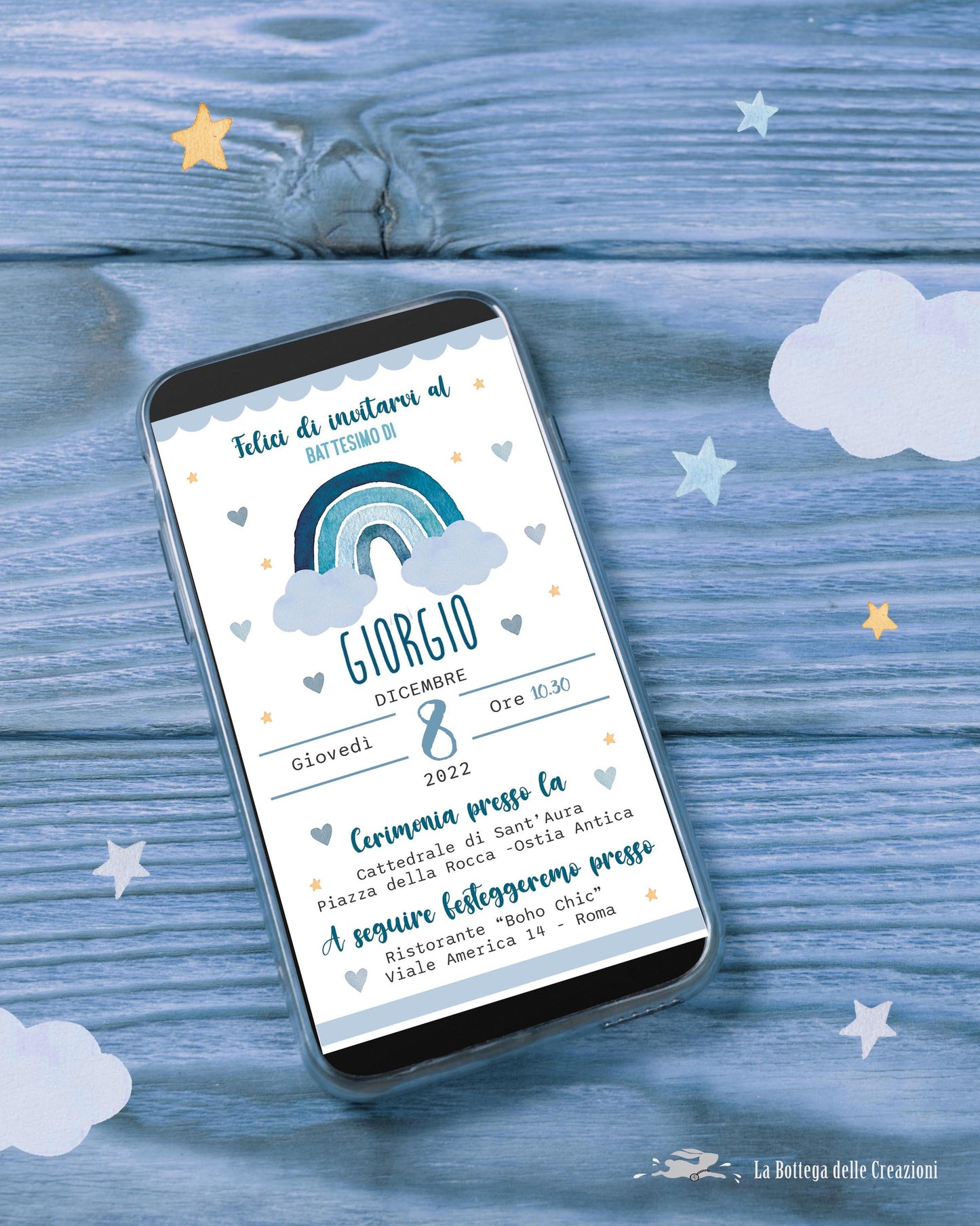 INVITO DIGITALE Arcobaleno La Bottega delle Creazioni
