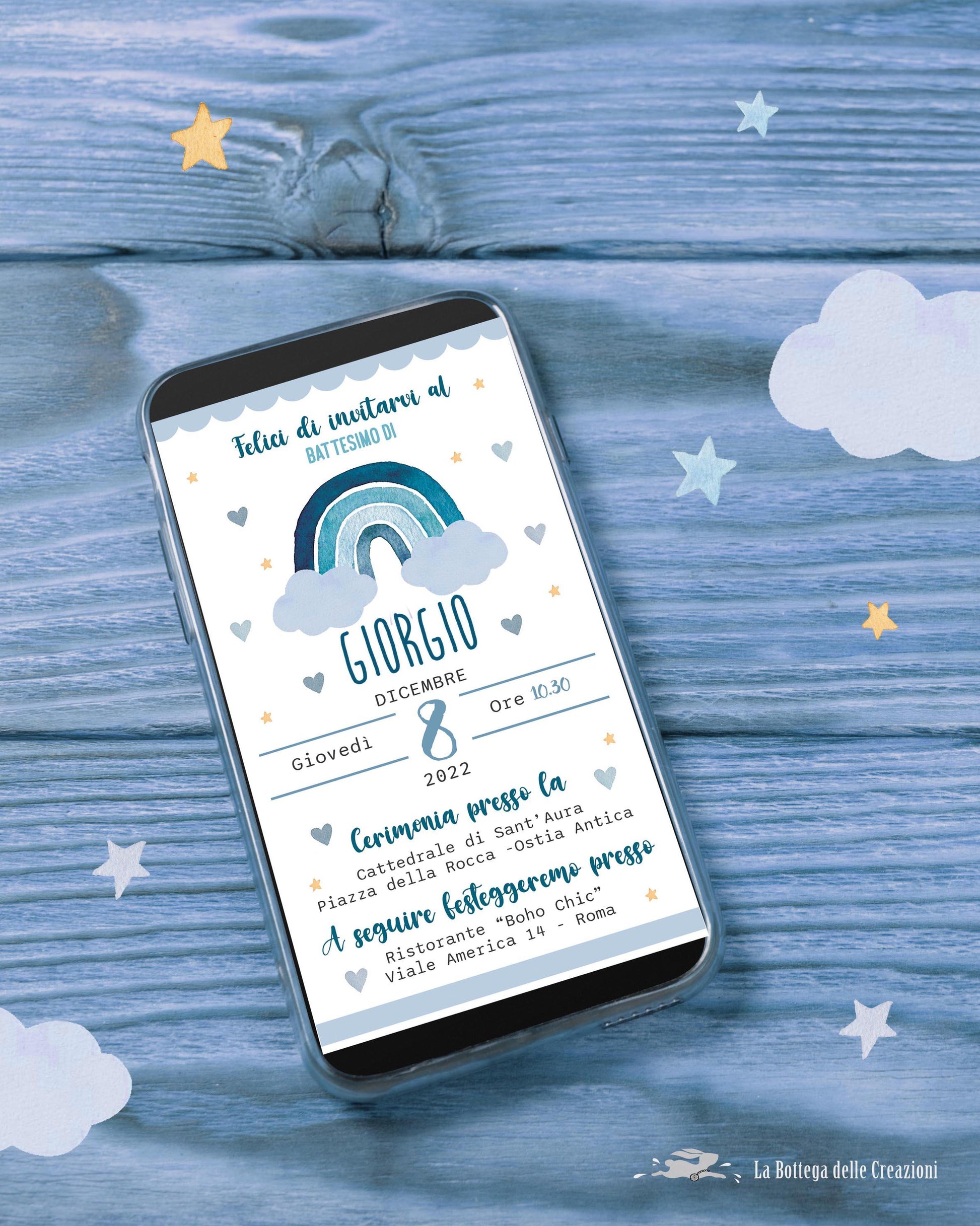 INVITO DIGITALE Arcobaleno La Bottega delle Creazioni