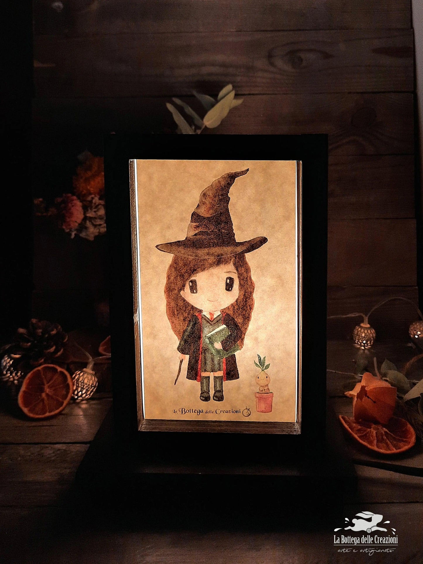 Lampade Elettriche in Legno "Harry Potter"
